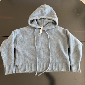 Babaton Gray Knit 100% cashmere Hoodie